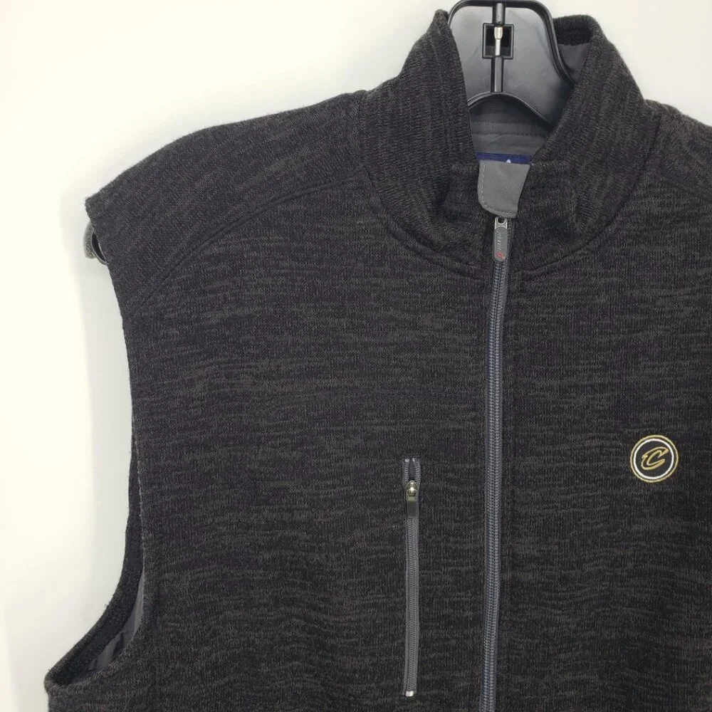 Johnnie O Cleveland Cavaliers Tahoe Vest Size M Mens Gray Black